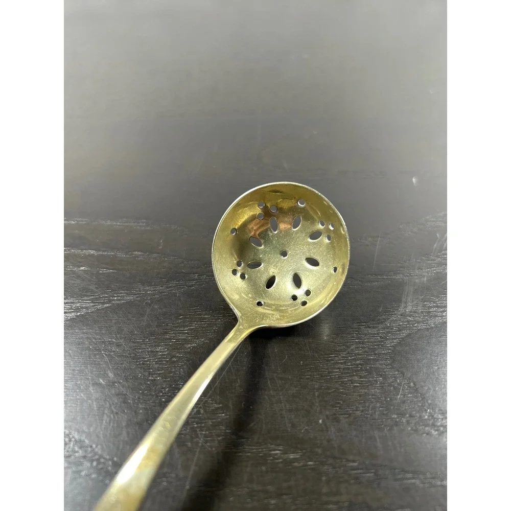 Vintage EPNS Silver Plate Perforated Sugar Sifter Spoon Small Berry Ladle 3.5